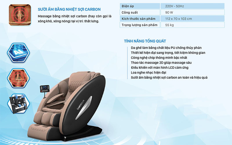 Ghế massage toàn thân Daikiosan DKGM-00001