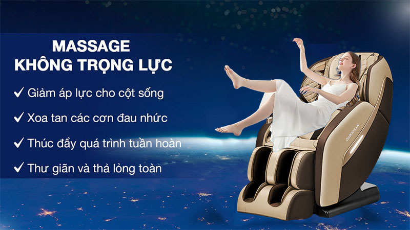 Chức năng massage không trọng lực của Ghế massage toàn thân Daikiosan DKGM-10004