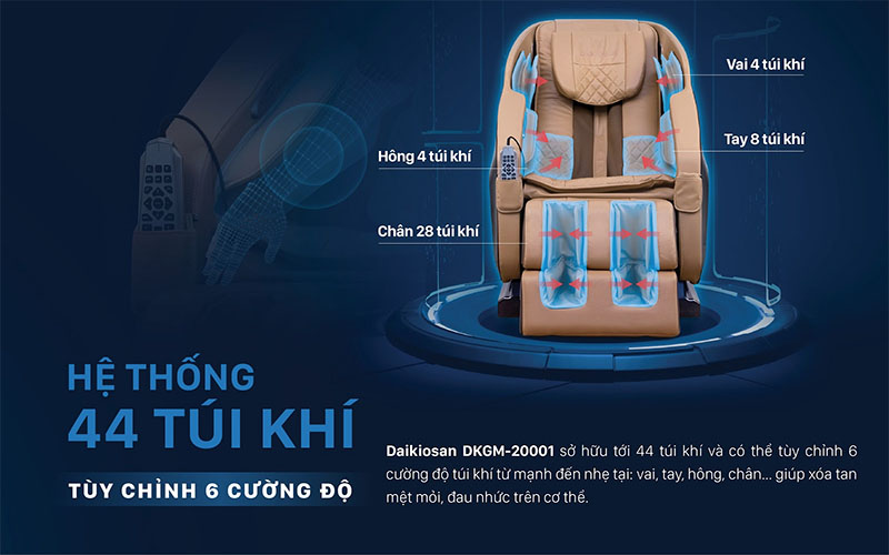 Ghế massage toàn thân Daikiosan DKGM-20001 - Hàng chính hãng