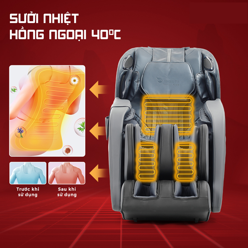 Ghế massage toàn thân Hasuta HMC820 - Hàng chính hãng