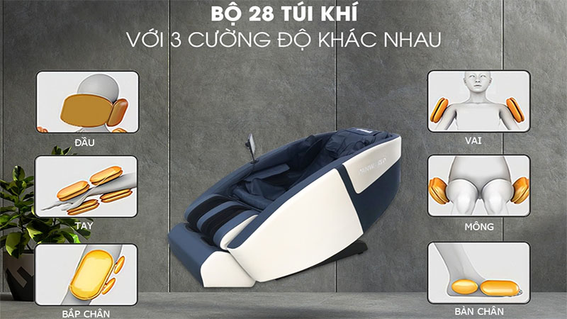 Ghế massage toàn thân Panworld PW-4417 - Hàng chính hãng