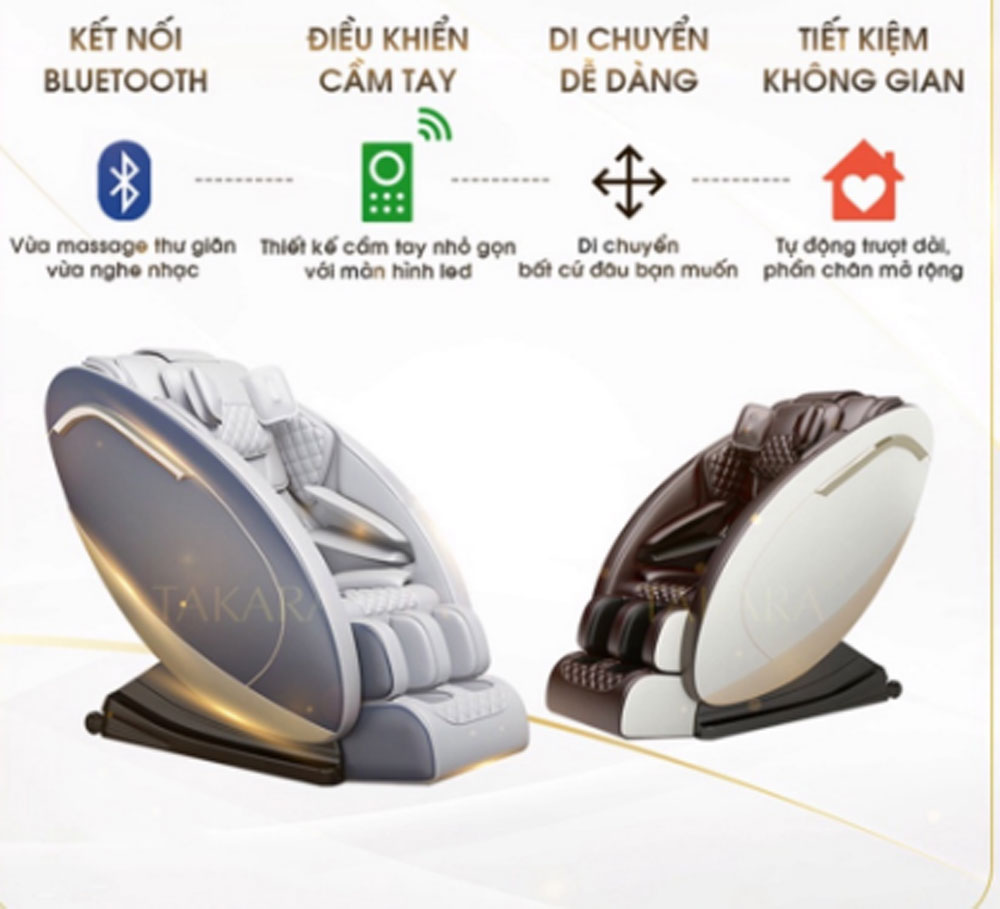 Ghế massage toàn thân Takara K1 - Hàng chính hãng