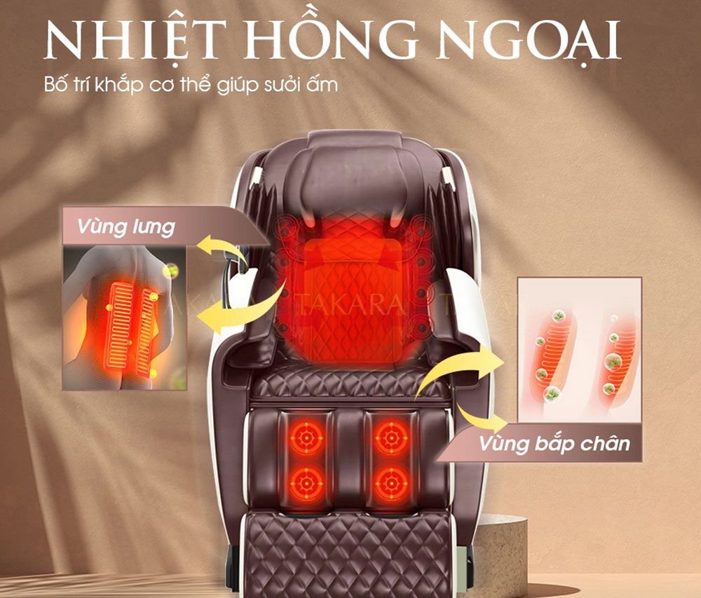 Ghế massage toàn thân Takara K16 - Hàng chính hãng