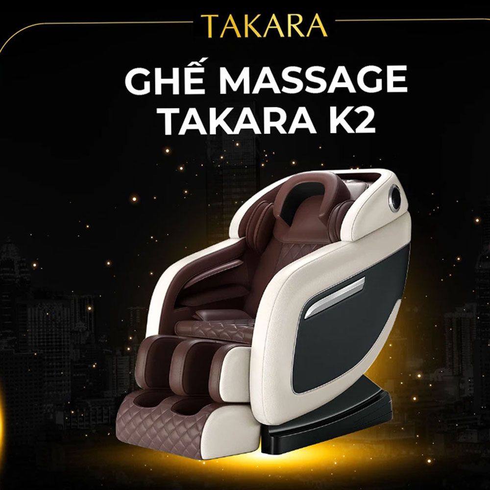 Ghế massage toàn thân Takara K2 - Hàng chính hãng