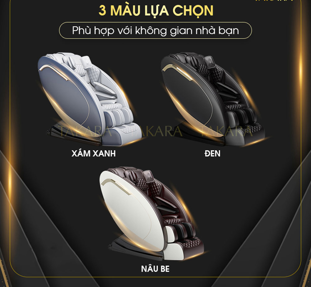Ghế massage toàn thân Takara K2 - Hàng chính hãng