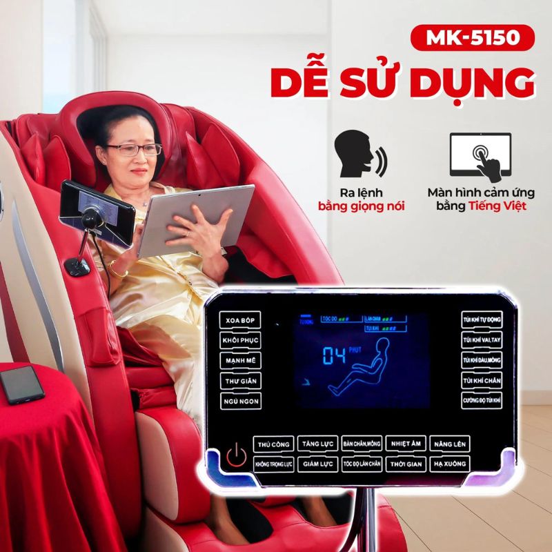 Ghế massage toàn thân Buheung MK-5150 - Hàng chính hãng