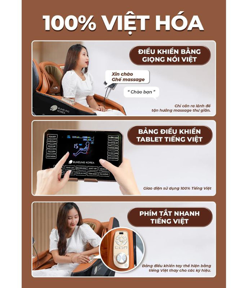 Ghế massage toàn thân Buheung MK-5160 - Hàng chính hãng