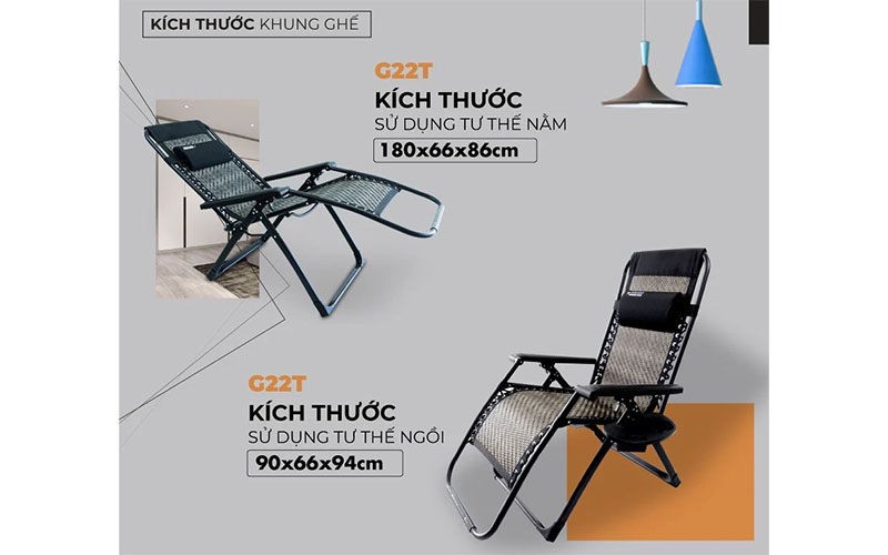 Ghế xếp thư giãn Hakawa HK-G22 - Hàng chính hãng