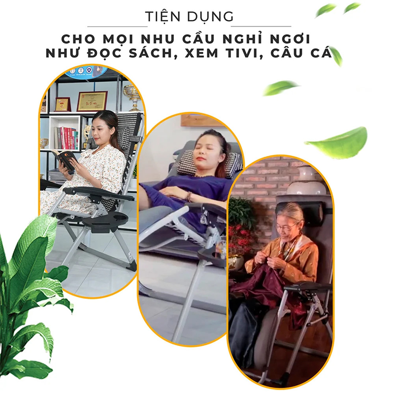 Ghế xếp thư giãn Hakawa HK-G21P NEW - Hàng chính hãng