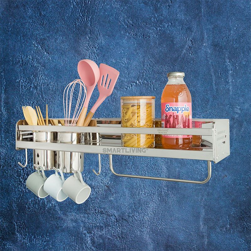 Giá bếp Inox 304 cao cấp Smartliving YM001GB - Hàng chính hãng