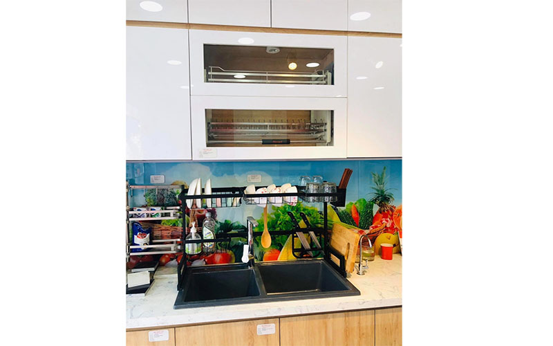 Giá để bát đĩa nâng hạ Gerari DH.800 - Hàng chính hãng