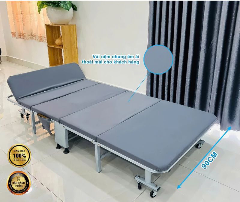 Giường xếp gấp gọn di động Sumika 386A - Hàng chính hãng