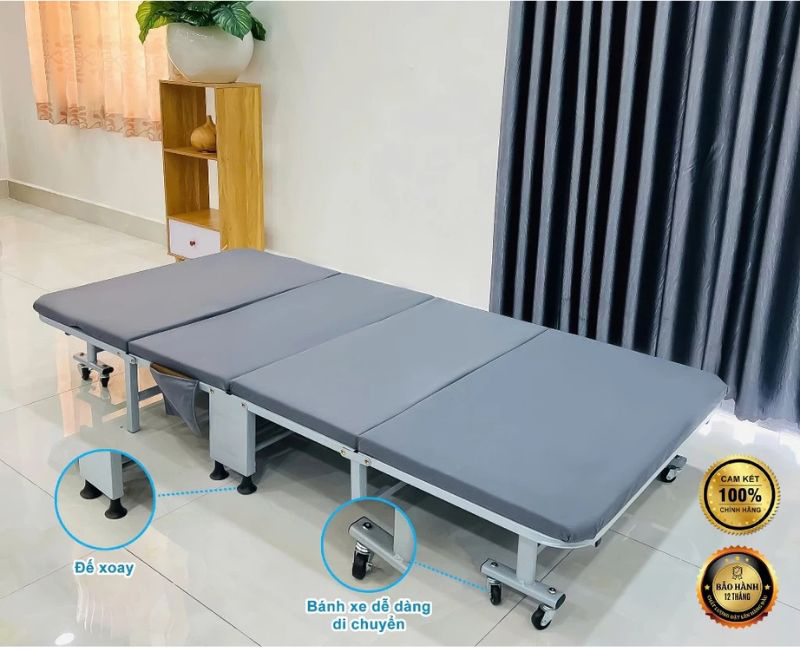 Giường xếp gấp gọn di động Sumika 386A - Hàng chính hãng