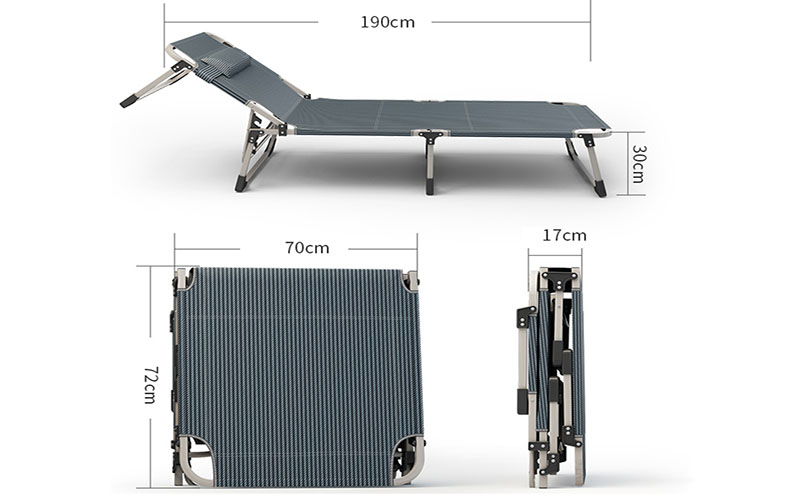 Giường xếp gọn thư giãn Sumika 183 - Hàng chính hãng