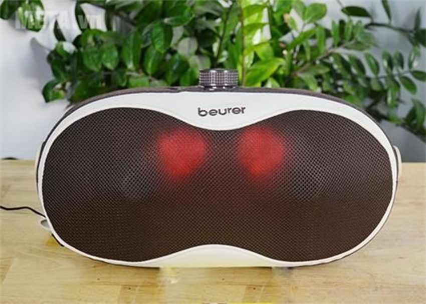 Gối massage Shiatsu vai cổ lưng chân Beurer MG520 với ứng dụng massage chuyên nghiệp