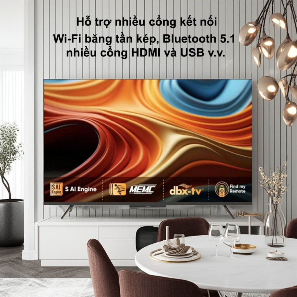 Google Tivi Coocaa 4K 55 Inch 55Y84 - Hàng chính hãng