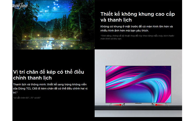 Google Tivi TCL QLED 4K 85 inch 85C655 - Hàng chính hãng