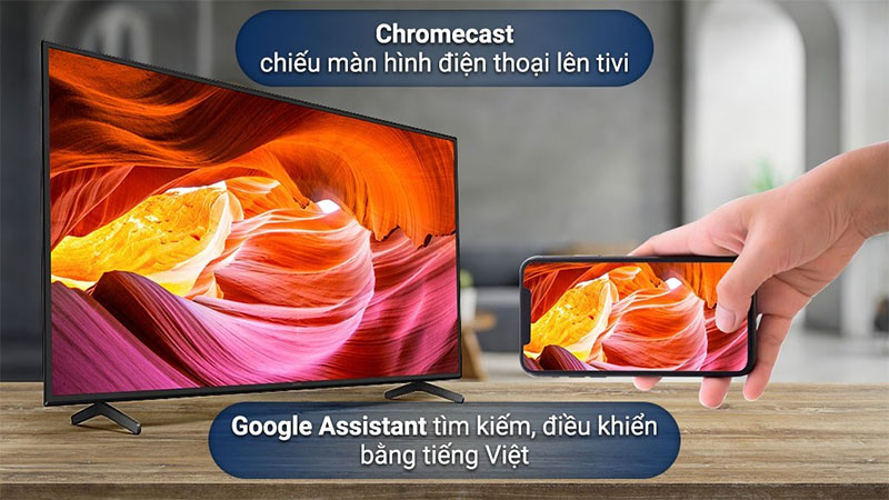 Google Tivi Sony 4K 55 inch KD-55X75K - Hàng chính hãng