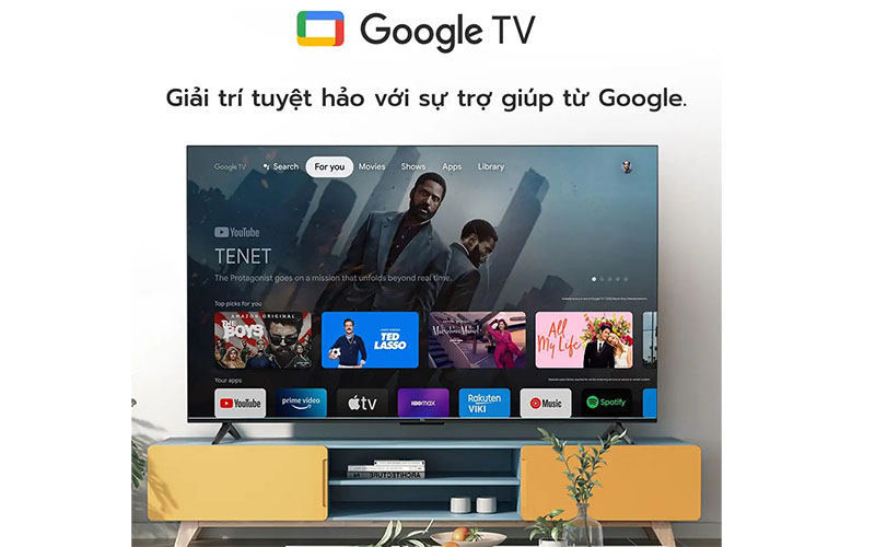 Google Tivi TCL 4K 43 inch 43T66 - Hàng chính hãng