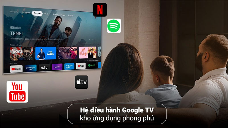 Google Tivi TCL 4K 43 inch 43P745 - Hàng chính hãng