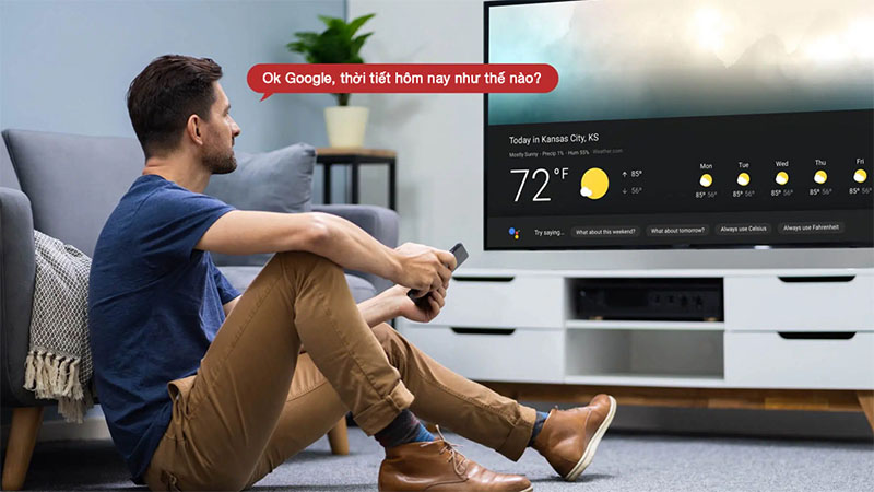 Google Tivi TCL 4K 75 inch 75P737 - Hàng chính hãng