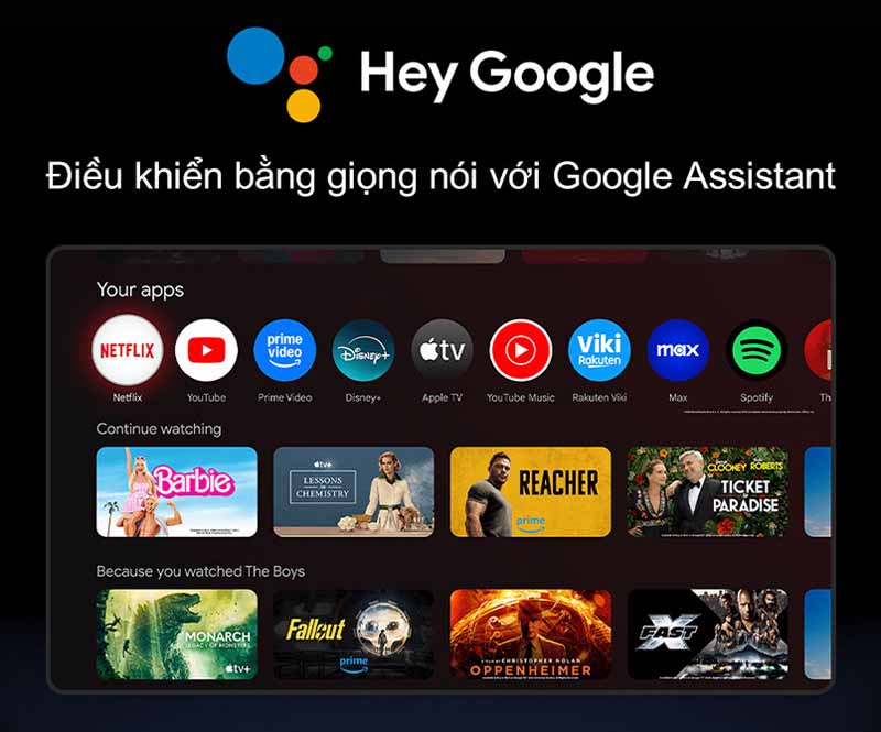 Điều khiển bằng giọng nói Google Assistant 