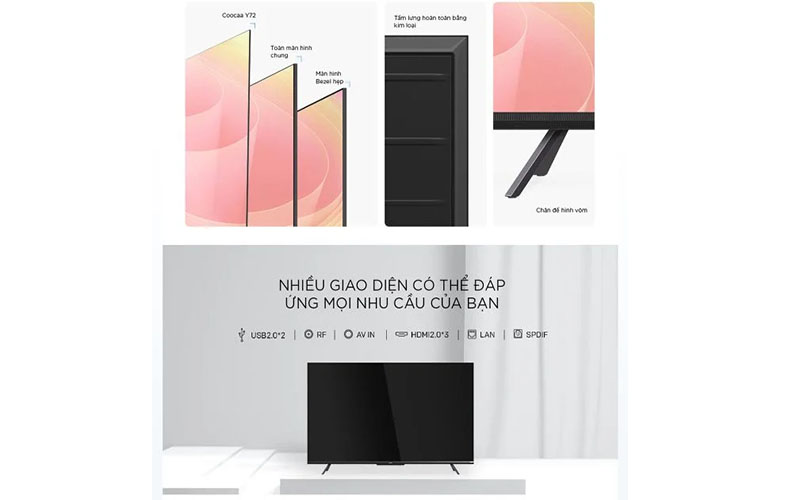 Google tivi Coocaa 4K 50 inch 50Y73 - Hàng chính hãng