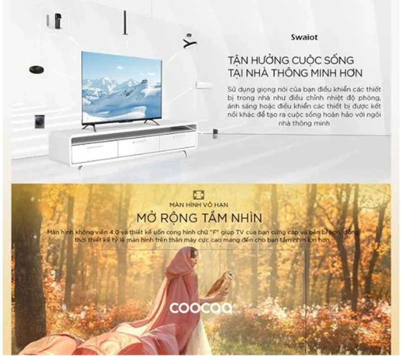 Google tivi Coocaa 4K 85inch 85Y73 - Hàng chính hãng