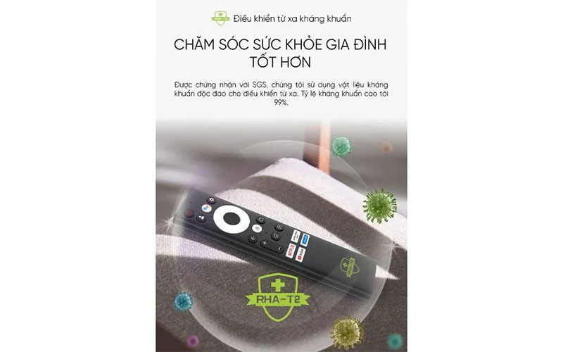 Google tivi Coocaa 4K  65 inch 65Y73 - Hàng chính hãng