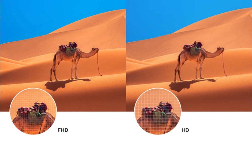 Độ phân giải Full HD giúp hình ảnh hiển thị sắc nét, chi tiết rõ ràng