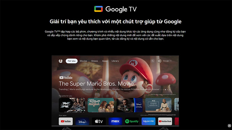 Kho ứng dụng của Google tivi Xiaomi A Pro QLED 4K 55 inch L55MA-SSEA 
