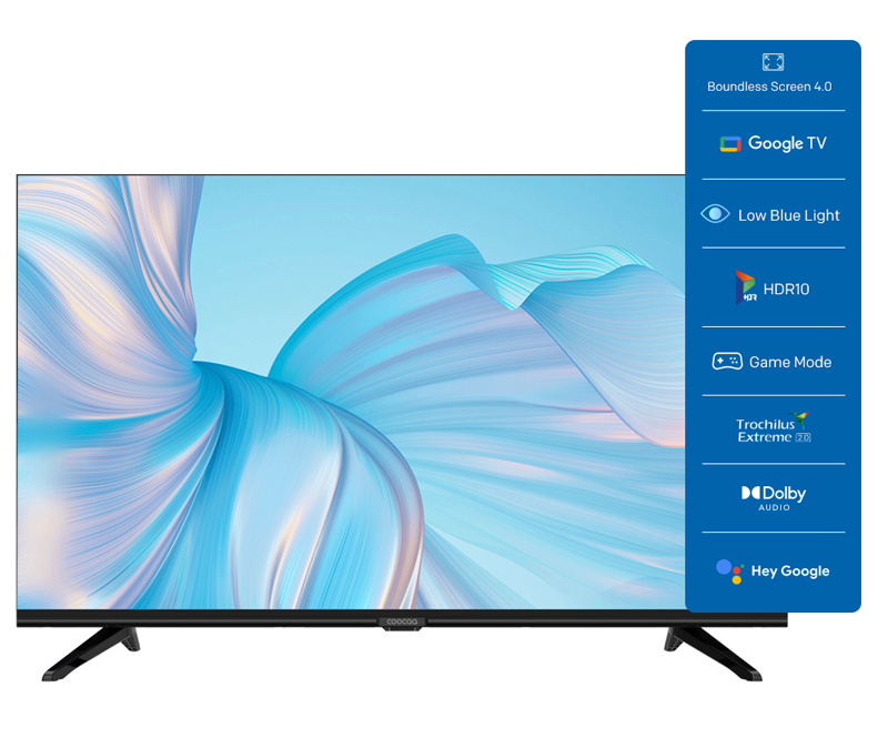 Coocaa 32Z72 có kích thước màn hình 32 inch