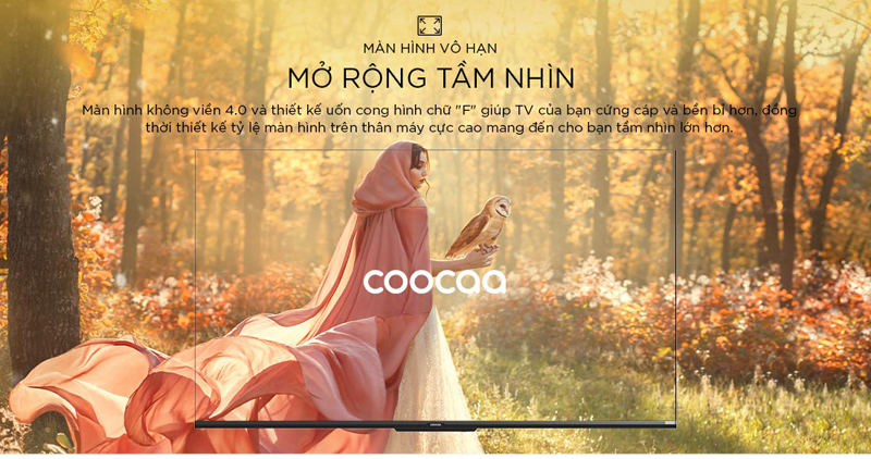 Màn hình 75 inch cực lớn, mang đến cho người dùng trải nghiệm xem ấn tượng 