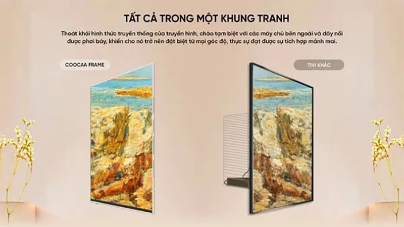 Google tivi khung tranh Coocaa QLED 55 inch 55LN7000G - Hàng chính hãng