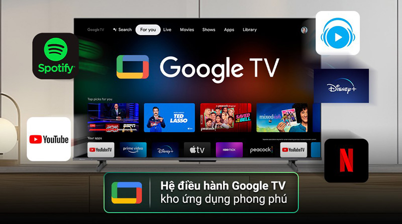 Google tivi qled Hisense 4K 65 inch 65Q6N - Hàng chính hãng