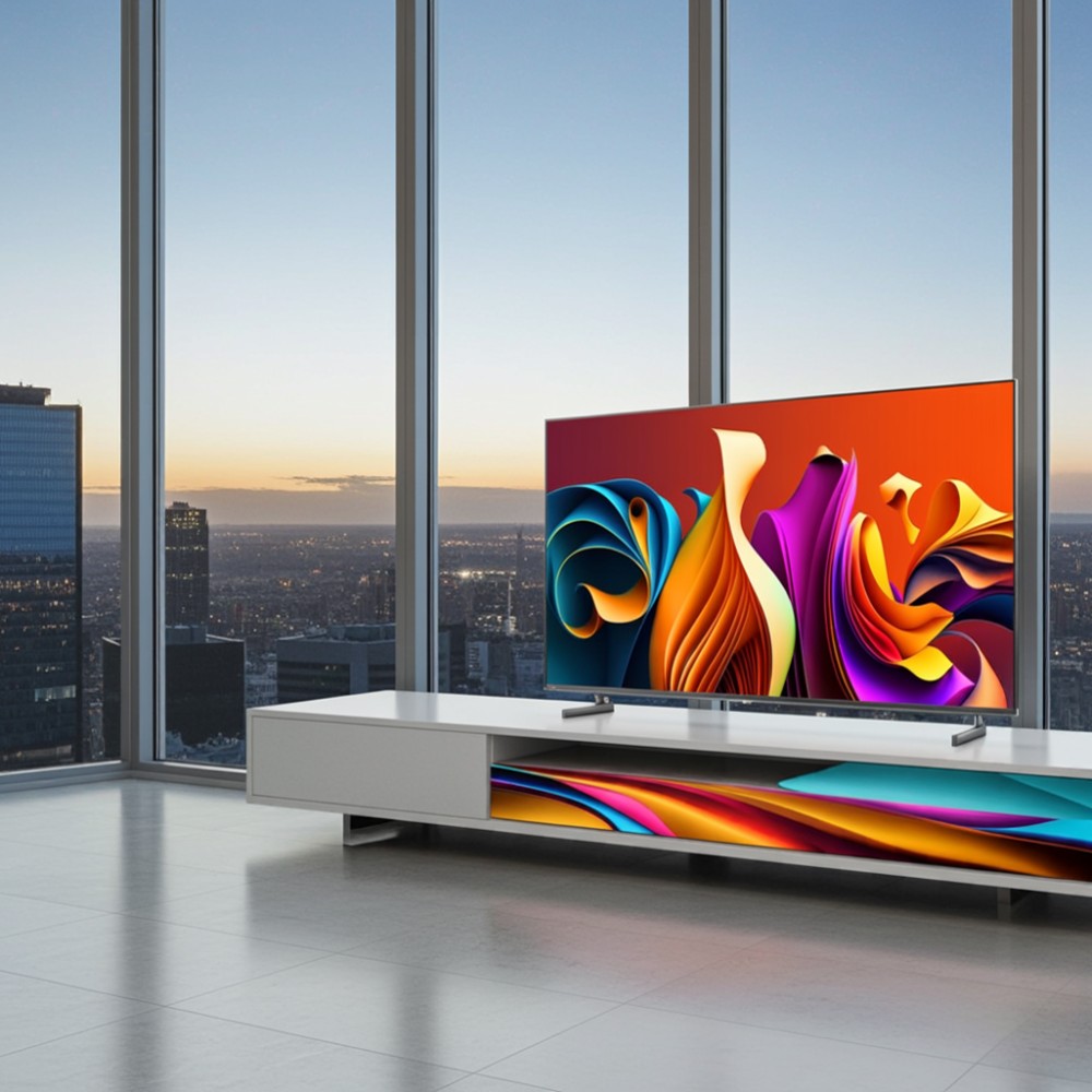 Thiết kế viền siêu mỏng, khung viền bằng nhựa, sang trọng và hiện đại.