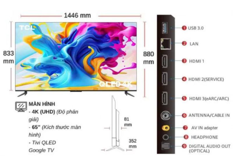 Kích thước của sản phẩm