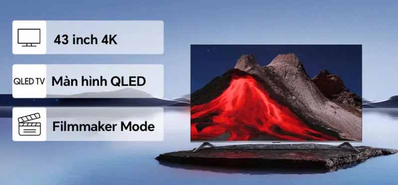 Google Tivi QLED Xiaomi A Pro 4K 43 inch L43MB-APSEA - Hàng chính hãng