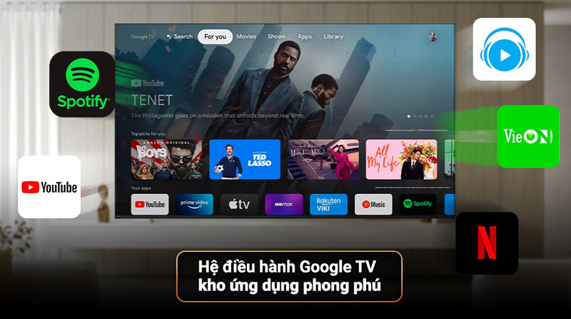 Google tivi Sony 4K 65 inch XR-65X90L - Hàng chính hãng