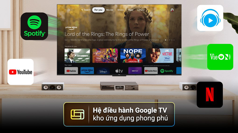 Google tivi TCL 4K 43 inch 43P79B - Hàng chính hãng