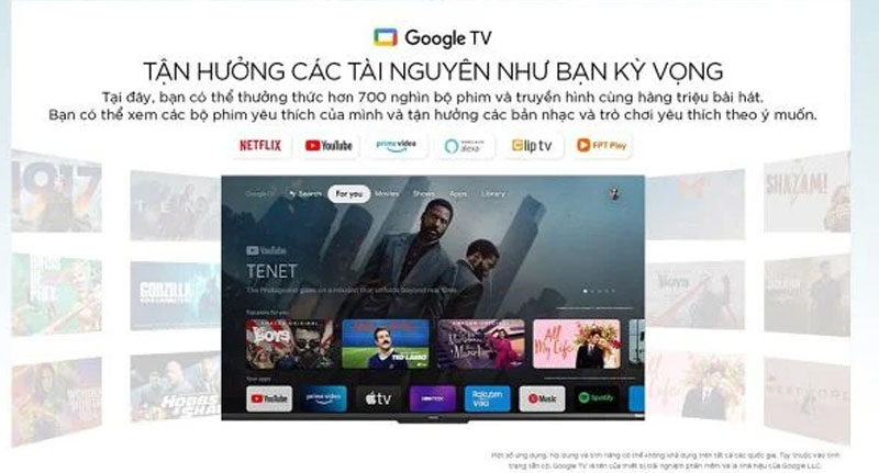 Google tivi Coocaa 55 inch 4K 55Y68 - Hàng chính hãng