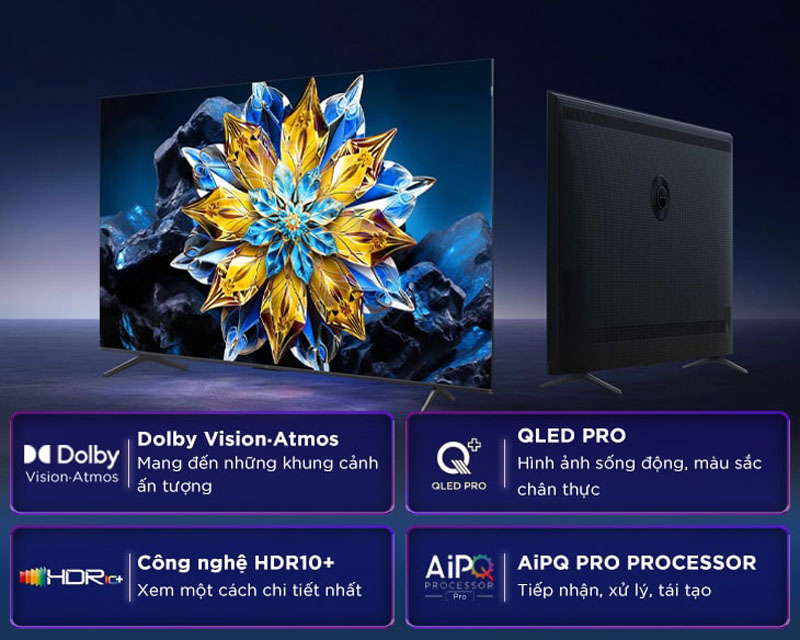 Google tivi qled TCL 4K 85 inch 85C69B - Hàng chính hãng