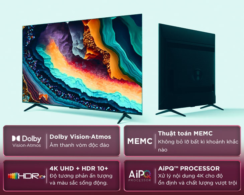 Google tivi TCL 4K 75 inch 75P79B PRO - Hàng chính hãng