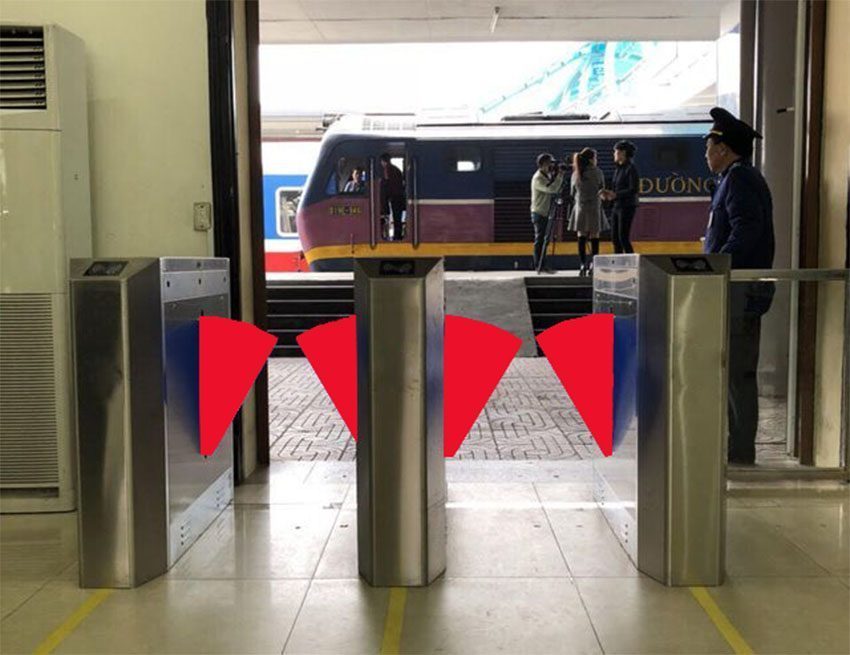 Hàng rào bán tự động Flap Barrie ZKTeco FBL 1011 - Hàng chính hãng