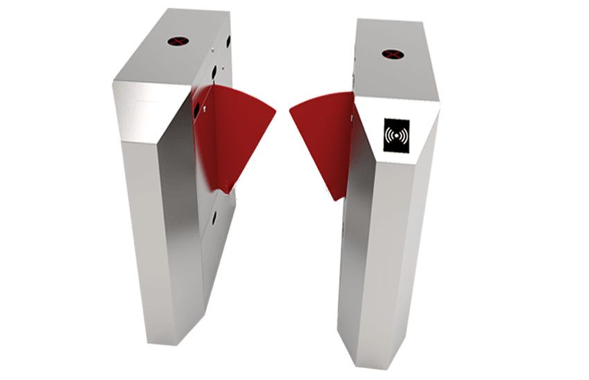 Hàng rào bán tự động Flap Barrier ZKTeco FBL 1022 - Hàng chính hãng