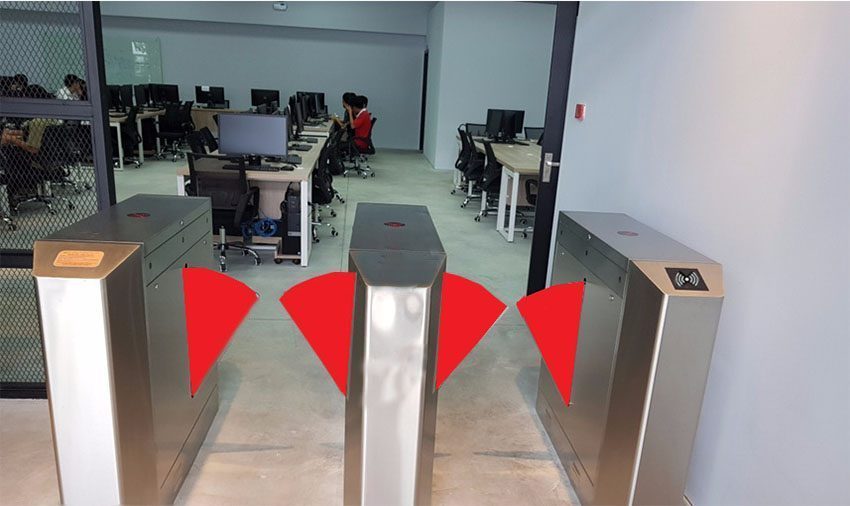 Chức năng của hàng rào FlapBarrie bán tự động ZKTeco FBL 1000