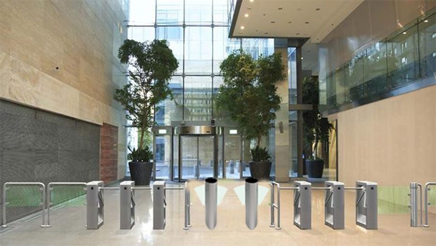 Hàng rào FlapBarrie bán tự động ZKTeco FBL 5200 - Hàng chính hãng