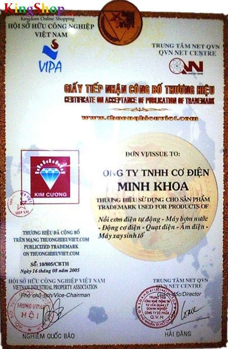 Nồi cơm điện nắp gài Kim Cương 1.2LGĐ 1,2 lít – Thương hiệu Việt - Hàng chính hãng