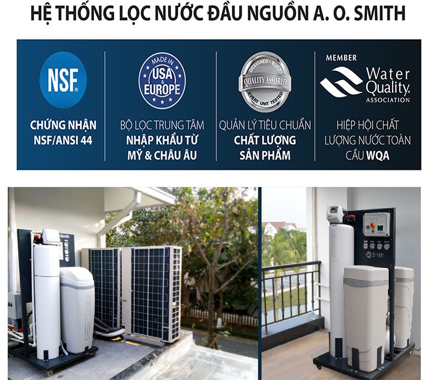 Hệ thống lọc nước đầu nguồn cao cấp A.O.Smith AOS SYSTEM 103 - Hàng chính hãng