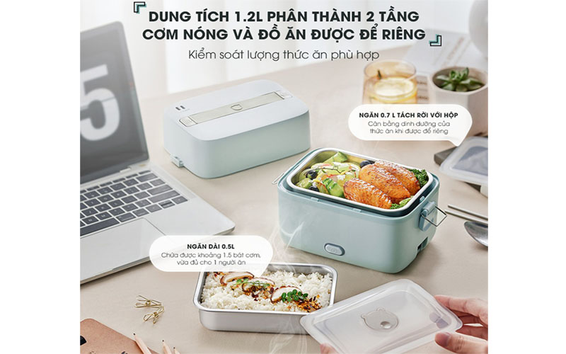 Hộp cơm cắm điện Bear SB-HC12L - Hàng chính hãng